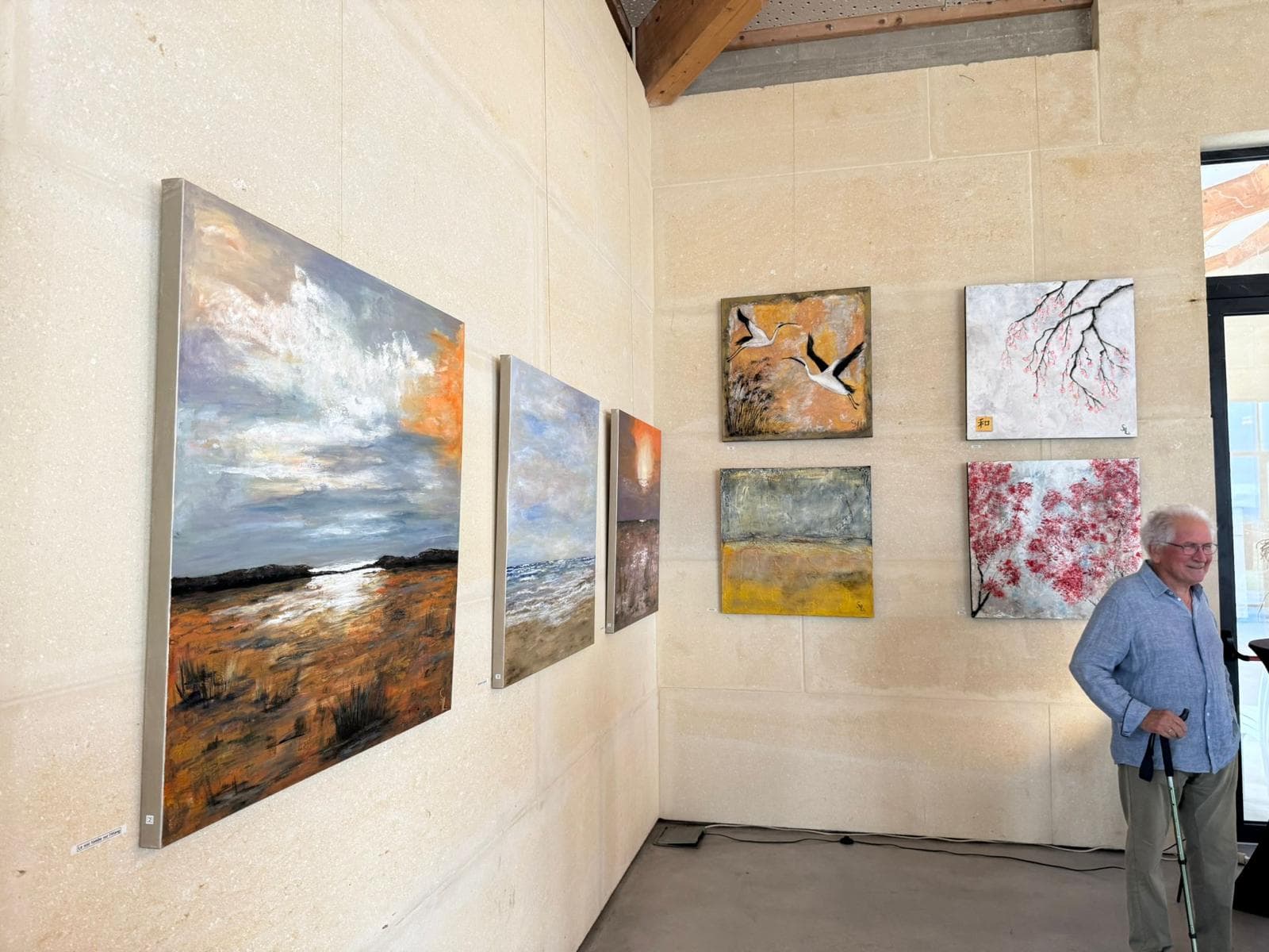 Exposition au Domaine Coste Moynier